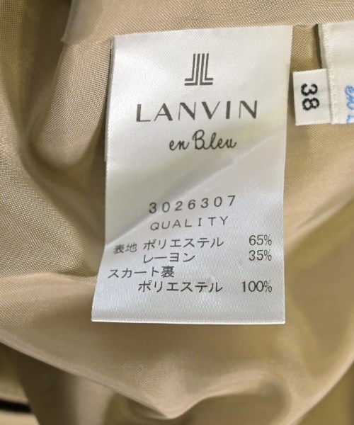 LANVIN en bleu（ランバンオンブルー）ワンピース ベージュ サイズ:38(M位) レディース/2200715788042