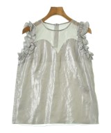 LANVIN en bleu（ランバンオンブルー）ブラウス シルバー サイズ:38(M位) レディース/2200706837025