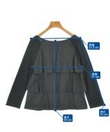 LANVIN en bleu（ランバンオンブルー）Tシャツ・カットソー 黒 サイズ:38(M位) レディース/2200717754052