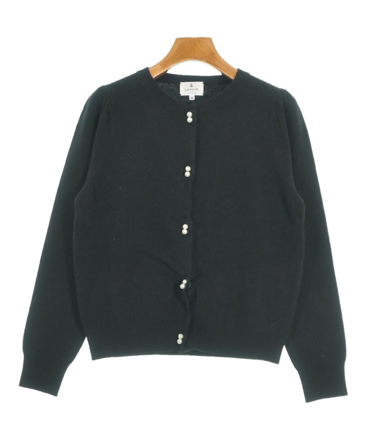 LANVIN ランバン カーディガン レディース 【古着】【中古】 LANVIN en bleu（ランバンオンブルー）カーディガン 黒 サイズ:38(M位