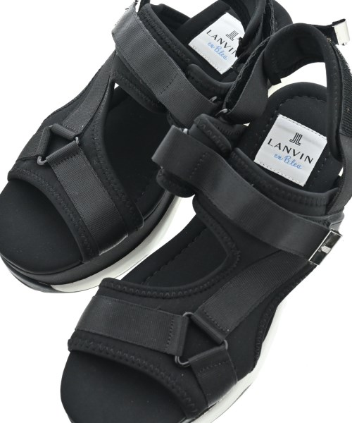 LANVIN en bleu（ランバンオンブルー）サンダル 黒 サイズ:M(23cm位) レディース/2200643282100