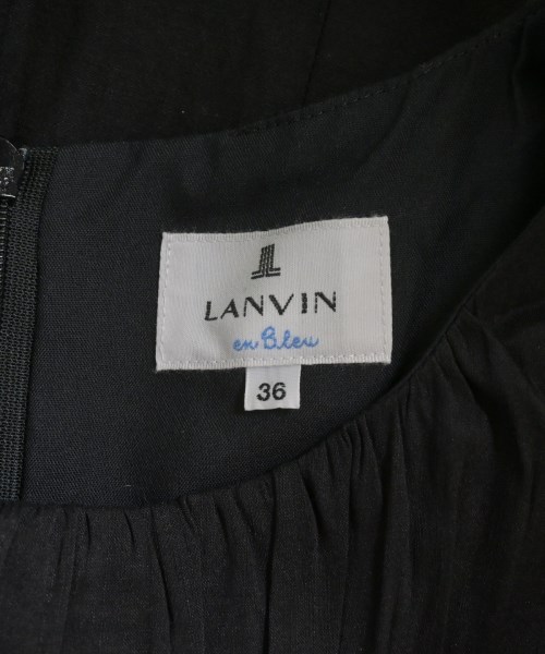 LANVIN en bleu（ランバンオンブルー）ワンピース 黒 サイズ:36(S位) レディース/2200643719088