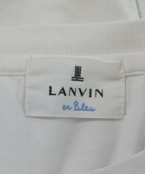 LANVIN en bleu（ランバンオンブルー）Tシャツ・カットソー 白 サイズ:48(L位) メンズ/2200639577043