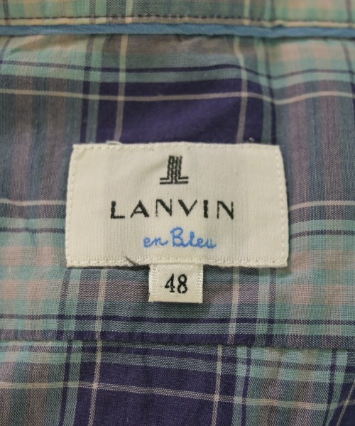 LANVIN en bleu（ランバンオンブルー）カジュアルシャツ 紺 サイズ:48(L位) メンズ/2200649252046