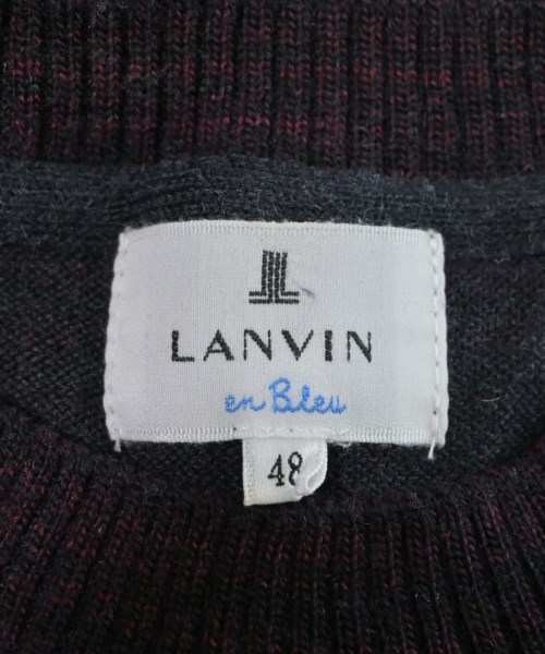 LANVIN en bleu（ランバンオンブルー）ニット・セーター グレー サイズ:48(L位) メンズ/2200649252084