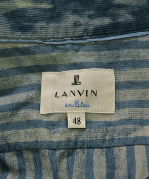 LANVIN en bleu（ランバンオンブルー）カジュアルシャツ 青 サイズ:48(L位) メンズ/2200649252176