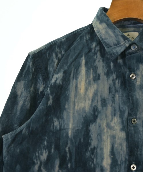 LANVIN en bleu（ランバンオンブルー）カジュアルシャツ 青 サイズ:48(L位) メンズ/2200649252176