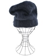 LANVIN en bleu（ランバンオンブルー）ニットキャップ・ビーニー 黒 サイズ:F レディース/2200649252213
