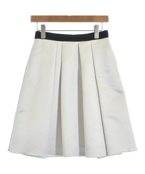LANVIN en bleu(ランバンオンブルー)ひざ丈スカート 白 サイズ:38(M位)/2200650505056