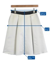 LANVIN en bleu（ランバンオンブルー）ひざ丈スカート 白 サイズ:38(M位) レディース/2200650505056