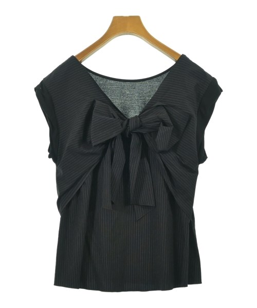 LANVIN en bleu（ランバンオンブルー）Tシャツ・カットソー 黒 サイズ:38(M位) レディース/2200704874138
