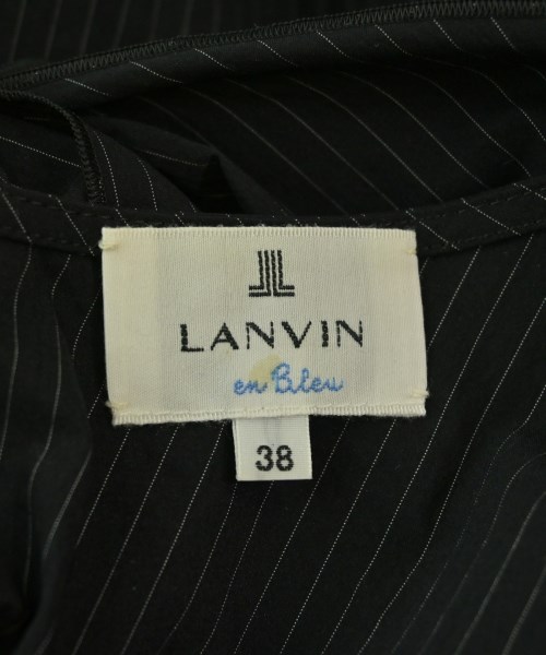 LANVIN en bleu（ランバンオンブルー）Tシャツ・カットソー 黒 サイズ:38(M位) レディース/2200704874138