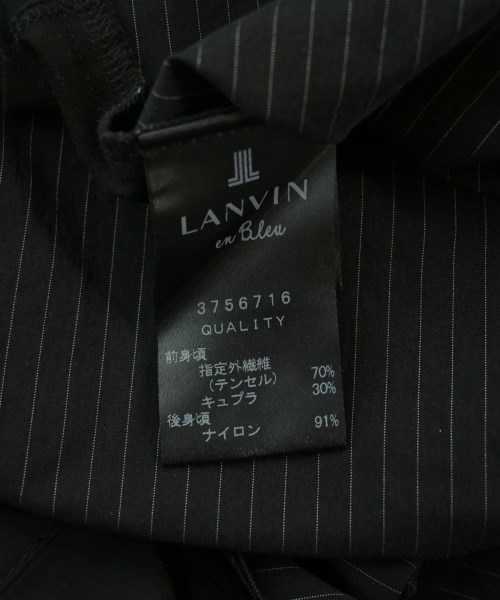 LANVIN en bleu（ランバンオンブルー）Tシャツ・カットソー 黒 サイズ:38(M位) レディース/2200704874138