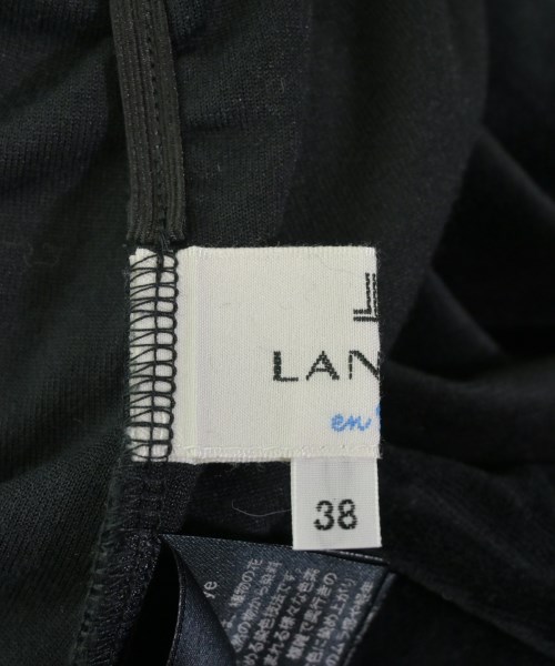 LANVIN en bleu（ランバンオンブルー）Tシャツ・カットソー 黒 サイズ:38(M位) レディース/2200703307064