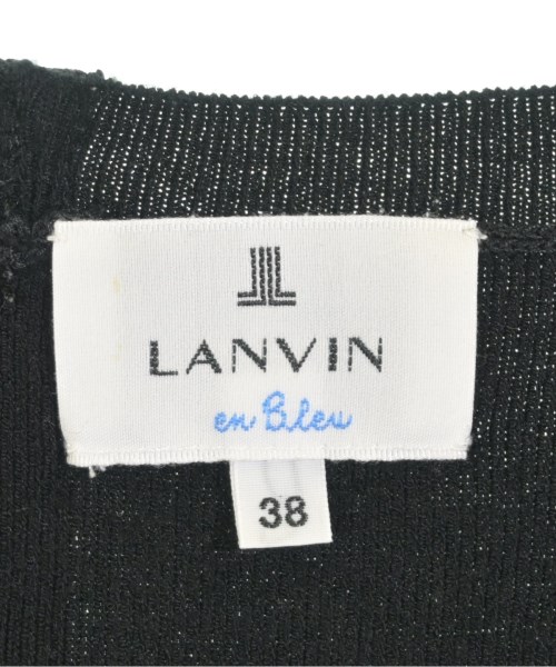 LANVIN en bleu（ランバンオンブルー）ブラウス 黒 サイズ:38(M位) レディース/2200706856040