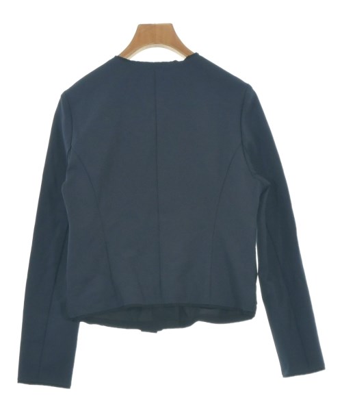 LANVIN en bleu（ランバンオンブルー）ノーカラージャケット 紺 サイズ:36(S位) レディース/2200706542073
