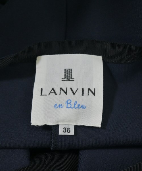 LANVIN en bleu（ランバンオンブルー）ノーカラージャケット 紺 サイズ:36(S位) レディース/2200706542073