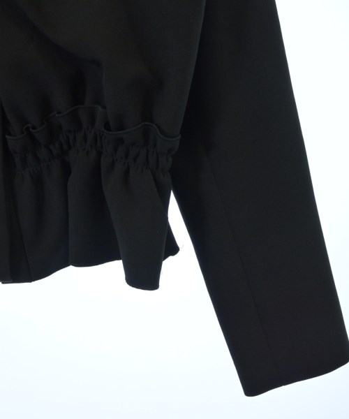 LANVIN en bleu（ランバンオンブルー）ノーカラージャケット 黒 サイズ:36(S位) レディース/2200706542080