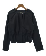 LANVIN en bleu（ランバンオンブルー）ノーカラージャケット 黒 サイズ:36(S位) レディース/2200706542080