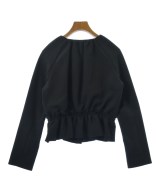 LANVIN en bleu（ランバンオンブルー）ノーカラージャケット 黒 サイズ:36(S位) レディース/2200706542080