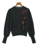 LANVIN en bleu（ランバンオンブルー）ニット・セーター 黒 サイズ:38(M位) レディース/2200665142062