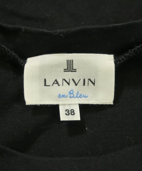LANVIN en bleu（ランバンオンブルー）Tシャツ・カットソー 黒 サイズ:38(M位) レディース/2200668686082