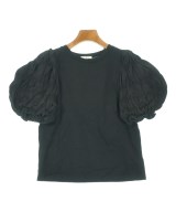 LANVIN en bleu（ランバンオンブルー）Tシャツ・カットソー 黒 サイズ:38(M位) レディース/2200668686082