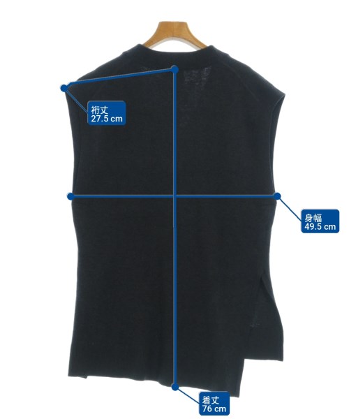 LANVIN en bleu（ランバンオンブルー）ベスト グレー サイズ:38(M位) レディース/2200725725020
