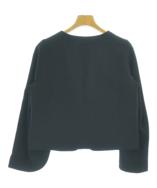LANVIN en bleu（ランバンオンブルー）ノーカラージャケット 黒 サイズ:38(M位) レディース/2200730074038