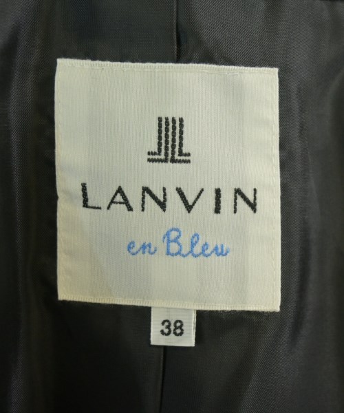 LANVIN en bleu（ランバンオンブルー）ノーカラージャケット 黒 サイズ:38(M位) レディース/2200730074038