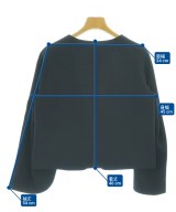 LANVIN en bleu（ランバンオンブルー）ノーカラージャケット 黒 サイズ:38(M位) レディース/2200730074038