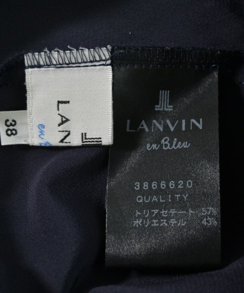 LANVIN en bleu（ランバンオンブルー）ブラウス 紺 サイズ:38(M位) レディース/2200720533033