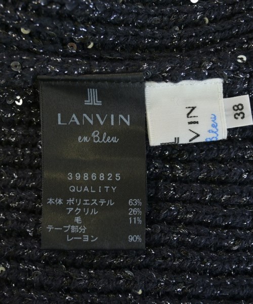 LANVIN en bleu（ランバンオンブルー）ニット・セーター 紺 サイズ:38(M位) レディース/2200722296011