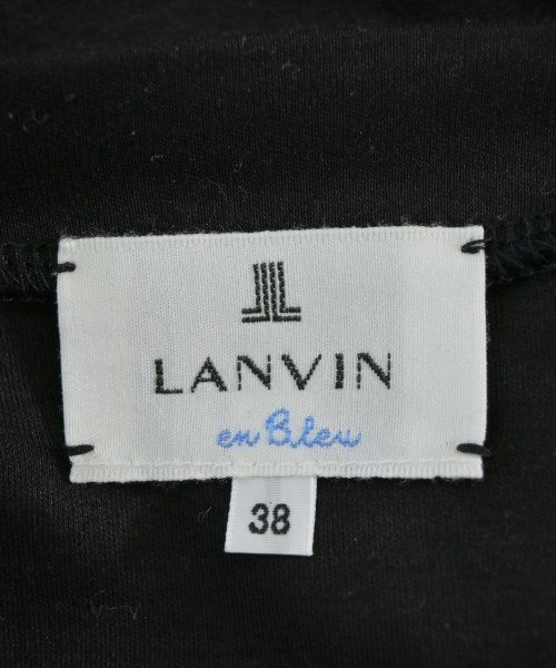 LANVIN en bleu（ランバンオンブルー）Tシャツ・カットソー 黒 サイズ:38(M位) レディース/2200718682095