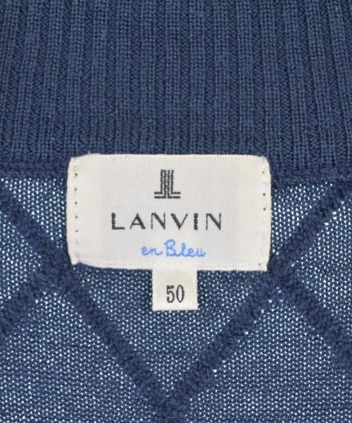 LANVIN en bleu（ランバンオンブルー）ニット・セーター 紺 サイズ:50(XL位) メンズ/2200713717068