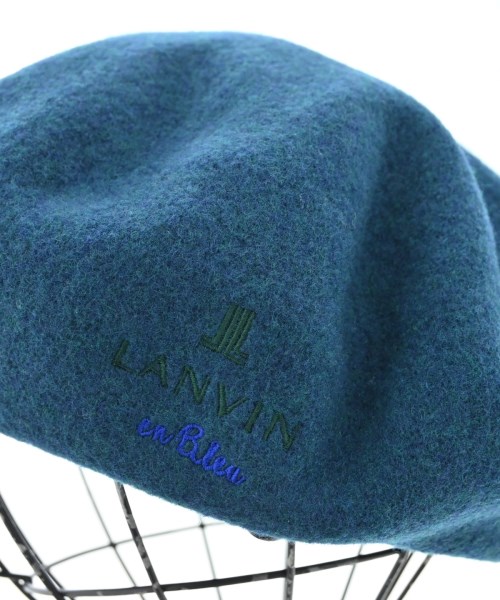 LANVIN en bleu（ランバンオンブルー）ハンチング・ベレー帽 青 サイズ:S/M レディース/2200727513021