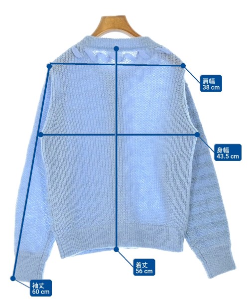 LANVIN en bleu（ランバンオンブルー）カーディガン 青 サイズ:38(M位) レディース/2200727708076