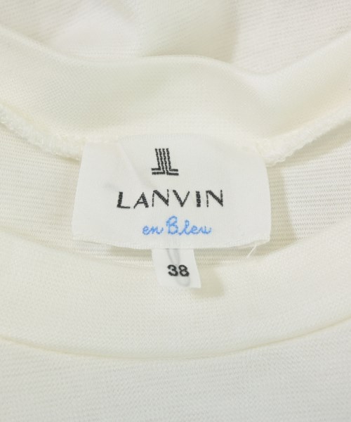 LANVIN en bleu（ランバンオンブルー）Tシャツ・カットソー 白 サイズ:38(M位) レディース/2200682142052