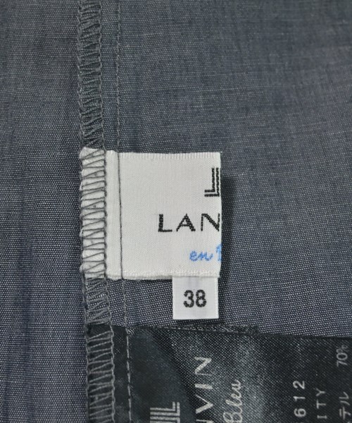 LANVIN en bleu（ランバンオンブルー）ブラウス 紺 サイズ:38(M位) レディース/2200679869030