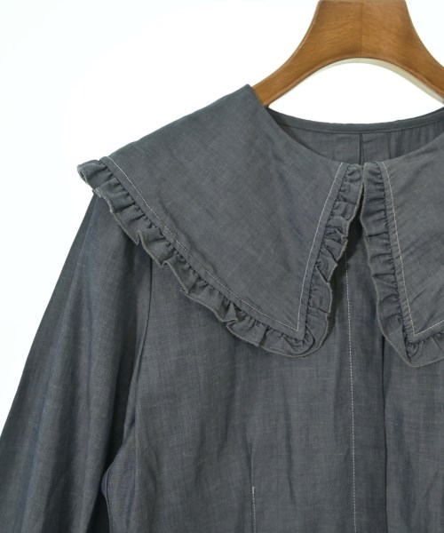LANVIN en bleu（ランバンオンブルー）ブラウス 紺 サイズ:38(M位) レディース/2200679869030