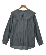 LANVIN en bleu（ランバンオンブルー）ブラウス 紺 サイズ:38(M位) レディース/2200679869030