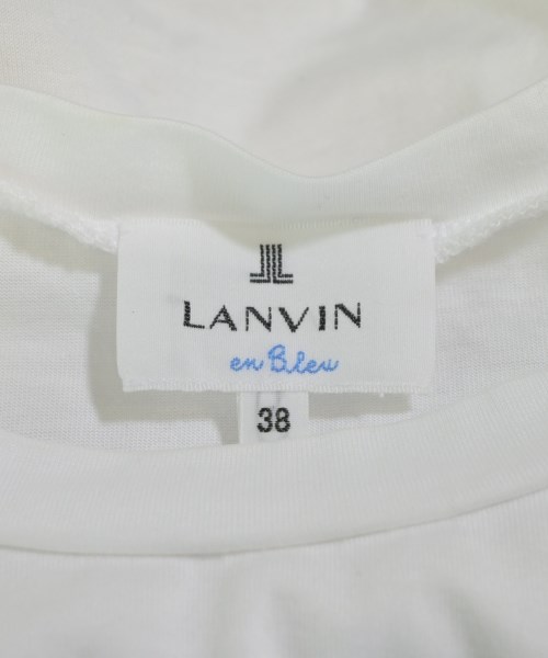 LANVIN en bleu（ランバンオンブルー）Tシャツ・カットソー 白 サイズ:38(M位) レディース/2200684330051