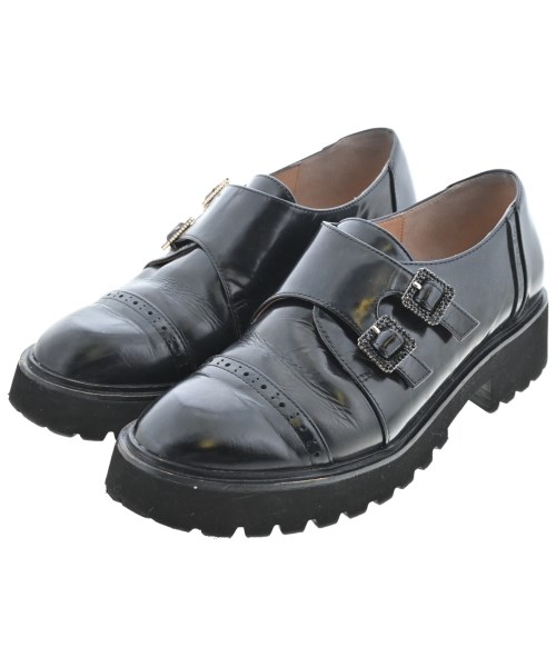 LANVIN en bleu(ランバンオンブルー)ドレスシューズ/ローファー 黒 サイズ:24cm/2200686037071