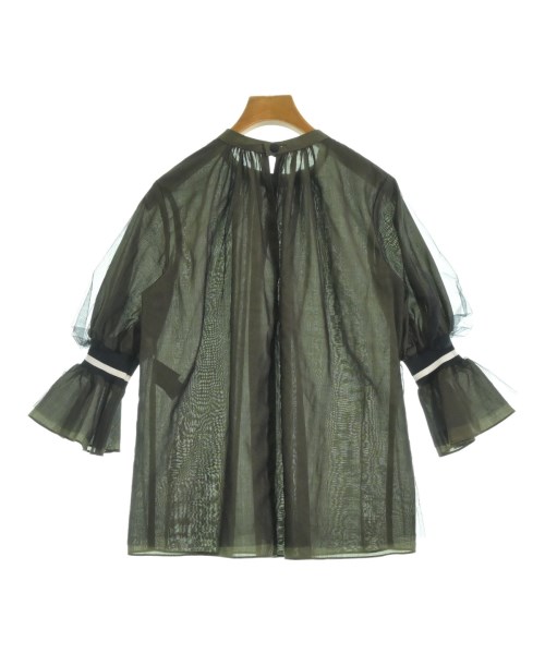 LANVIN en bleu（ランバンオンブルー）ブラウス カーキ サイズ:38(M位) レディース/2200678478011