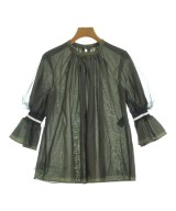 LANVIN en bleu（ランバンオンブルー）ブラウス カーキ サイズ:38(M位) レディース/2200678478011