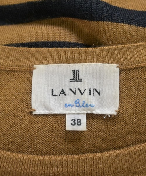 LANVIN en bleu（ランバンオンブルー）ニット・セーター 茶 サイズ:38(M位) レディース/2200682558082