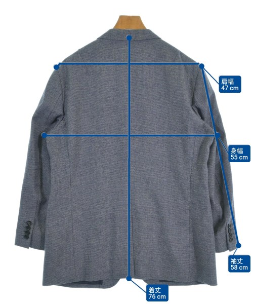 LANVIN en bleu（ランバンオンブルー）テーラードジャケット 紺 サイズ:52(XXL位) メンズ/2200679773054
