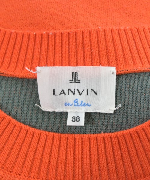 LANVIN en bleu（ランバンオンブルー）ニット・セーター オレンジ サイズ:38(M位) レディース/2200684214122