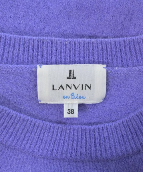 LANVIN en bleu（ランバンオンブルー）ニット・セーター 紫 サイズ:38(M位) レディース/2200684214139