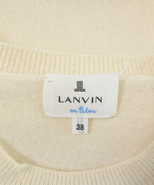 LANVIN en bleu（ランバンオンブルー）ニット・セーター 白 サイズ:38(M位) レディース/2200684214153
